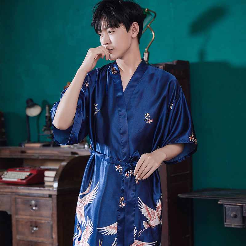 Two-piece Silk Pajamas Ice Silk Pajamas