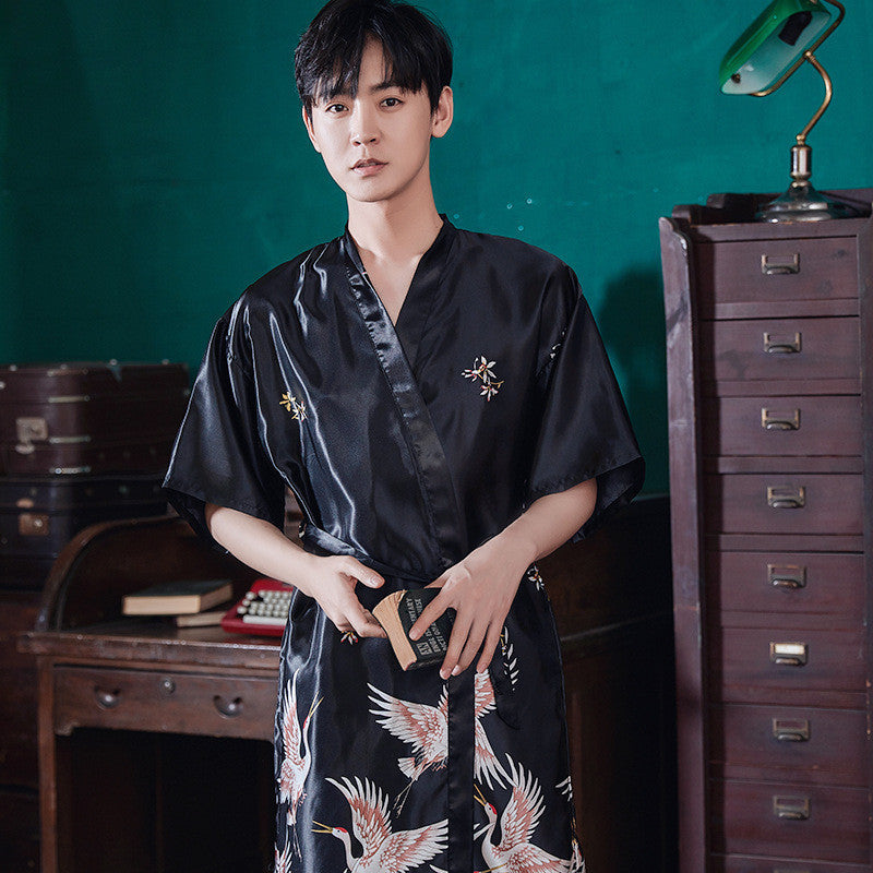 Two-piece Silk Pajamas Ice Silk Pajamas