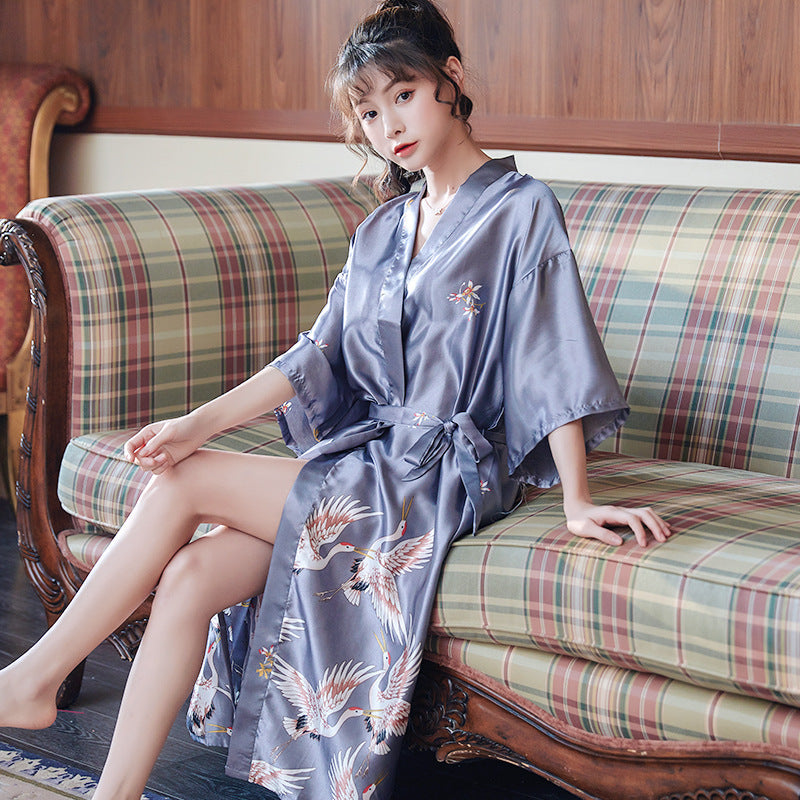 Two-piece Silk Pajamas Ice Silk Pajamas