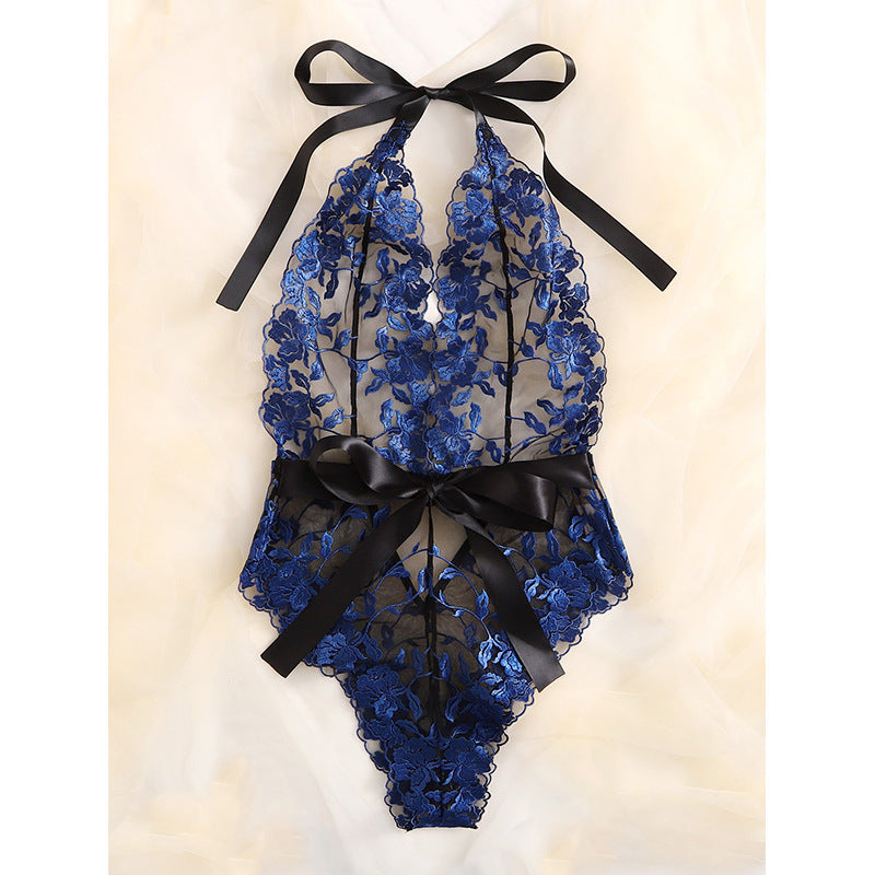 New European And American One Piece See-through Pajamas
