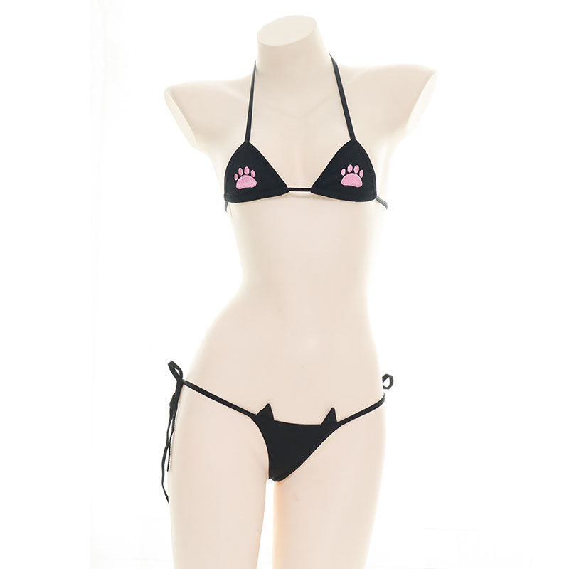 Women's Fashion Three-point Lace Up Bikini
