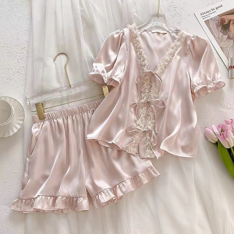 Women's Thin Ice Silk Silk Homewear