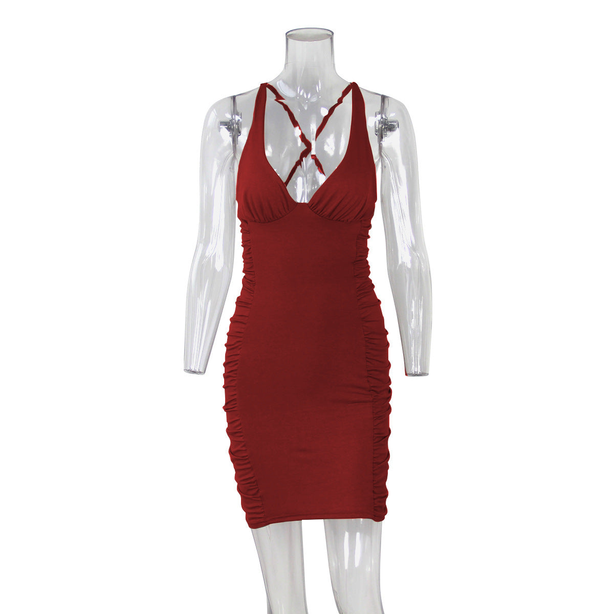 Deep V-neck Backless Suspender