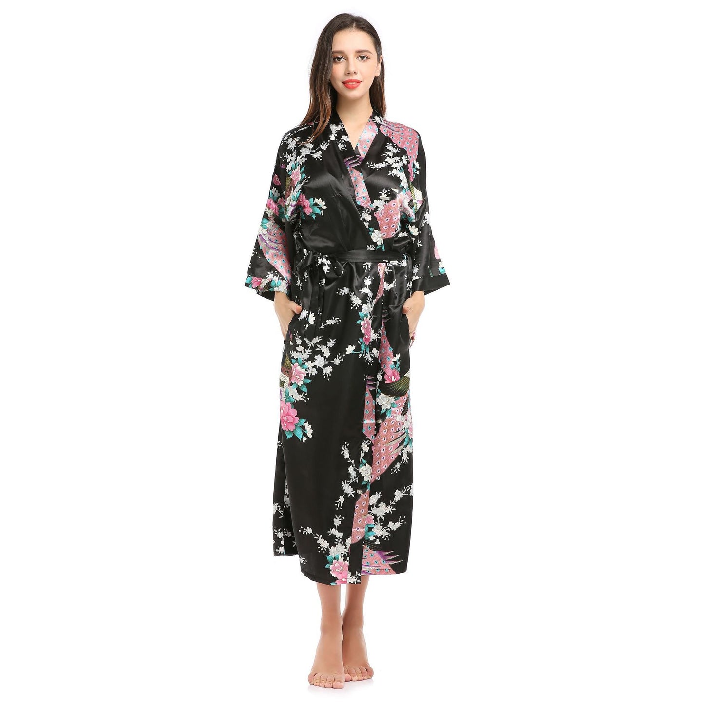 Ladies silk pajamas simulation silk pajamas