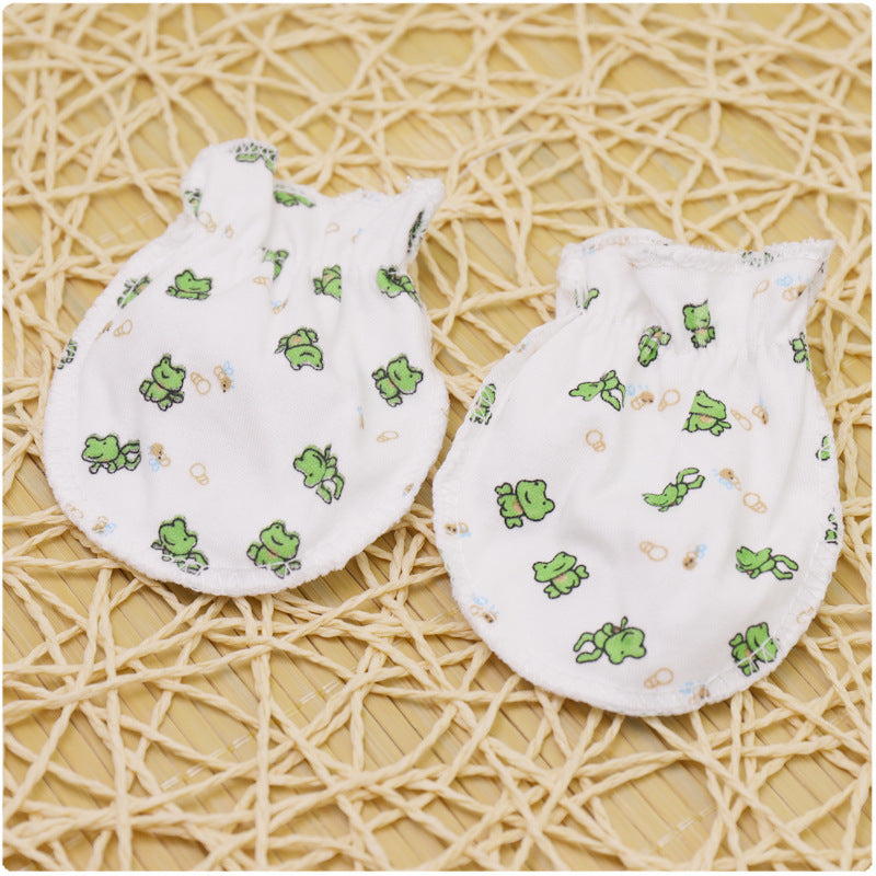 Newborn Anti-scratch Face Cotton Protective Gloves