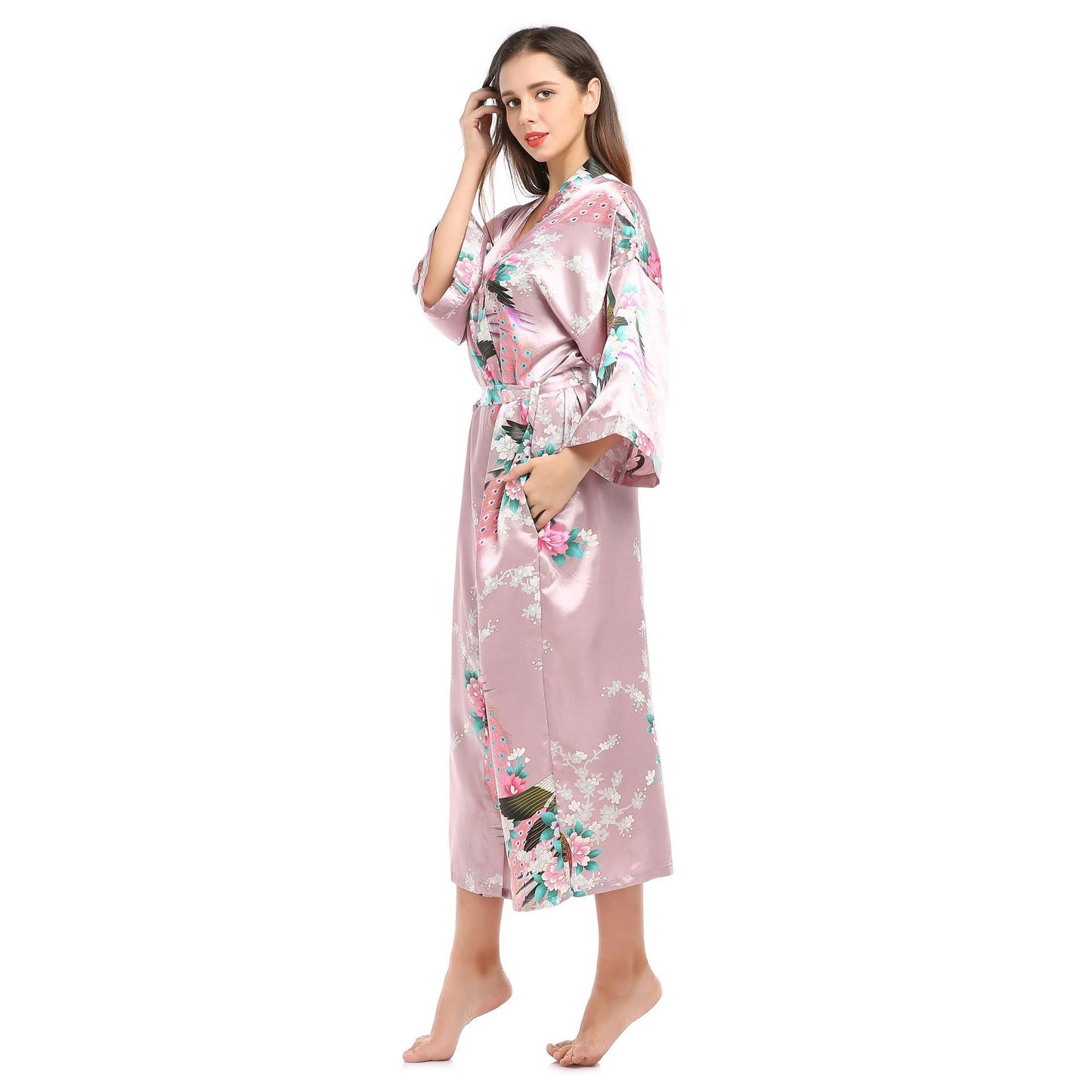 Ladies silk pajamas simulation silk pajamas