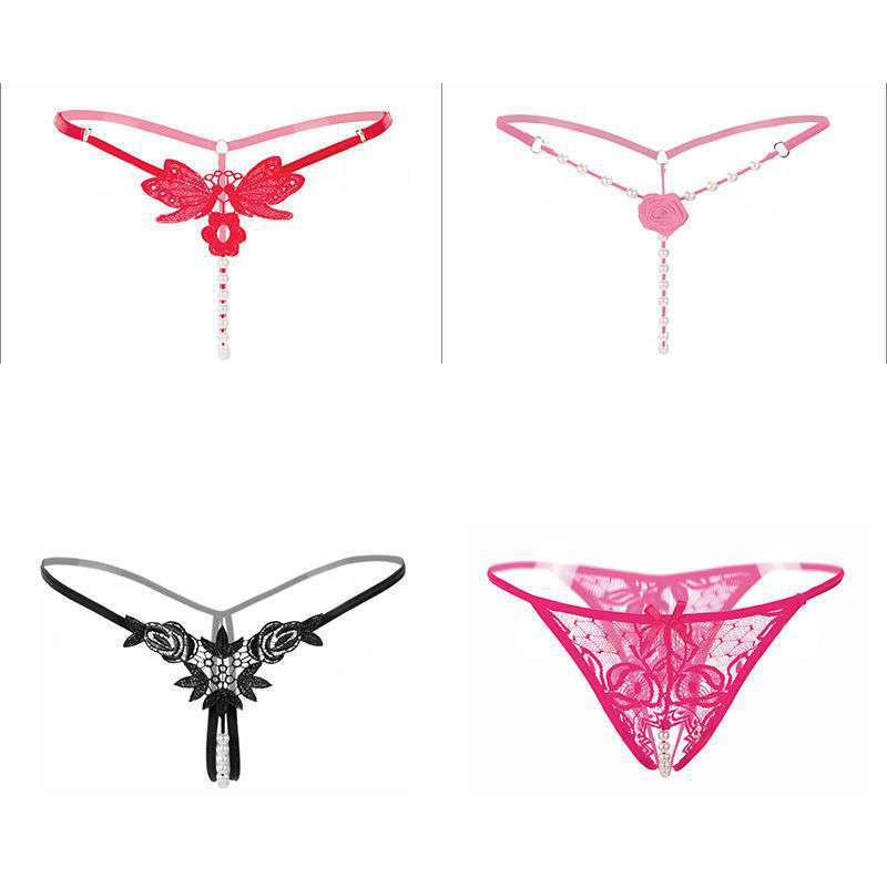 4-pack Thong Women's One Line File Full Transparent