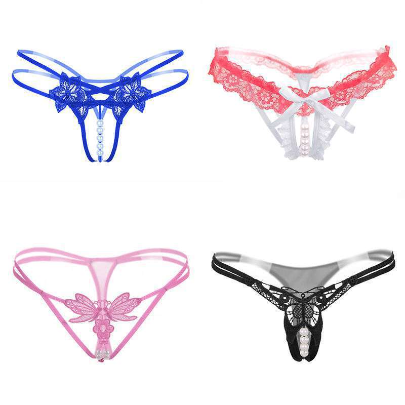 4-pack Thong Women's One Line File Full Transparent